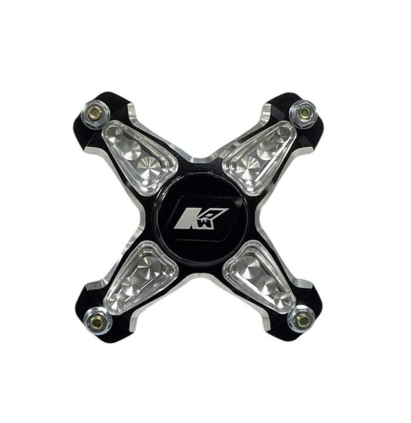 Keizer "P4" 4 Spoke Hubs, Cap, Bearings w/ Brake Rotor Mounts