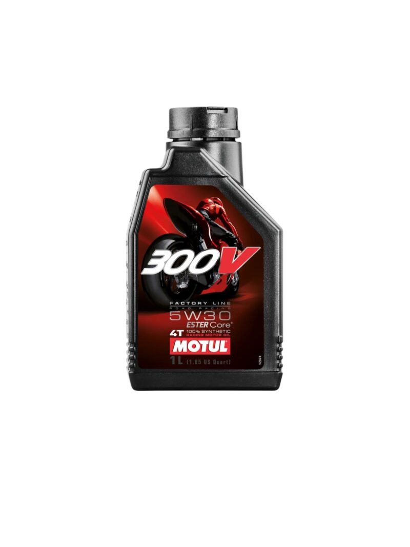 MOTUL 300V FACTORY LINE ROAD 5W-30 OIL 4T 1 Liter (1.05 US Quart)